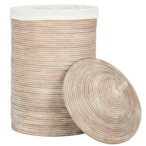 Rattan <b>basket</b> <b>with</b> conical <b>lid</b> Handmade Storage <b>Basket</b> Wholesale eco-friendly Made in Viet Nam - Product Image 2