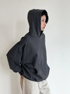 Ropa de calle estilo venta al por mayor personalizada 360 Gsm mezclas de algodón en blanco sin cuerda Boxy sudaderas con capucha hombres sudaderas con capucha de gran tamaño DDP envío - Product Image 2