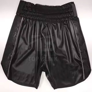 Pantalones Cortos de Boxeo de Satén Unisex Ropa de Gimnasio y Entrenamiento Hombres Pantalones Cortos de Boxeo Clásicos Color Personalizado Disponible - Product Image 2