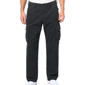 กางเกงสเวตแพนท์ทรงสลิมฟิตผู้ชาย กางเกงคาร์โก้ผ้าฝ้าย สำหรับออกกำลังกาย ทรงเข้ารูป กางเกงคาร์โก้ผู้ชายแบบฟอก - Product Image 1