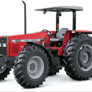 Fairly Used Massey Tractors 290 4wd Wheel Agricultural Equipment Tractors for sale disc plough and harrow free