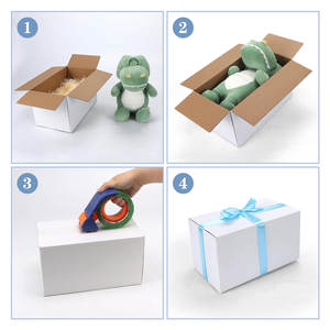 Cajas de envío de cartón corrugado blanco para pequeñas empresas Embalaje y correo Personalizar color Precio al por mayor - Product Image 5