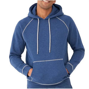 เสื้อฮู้ดบุซับในผ้าโพลีเอสเตอร์/คอตตอนสำหรับผู้ชาย ขายส่งจากโรงงาน รับผลิตตามแบบ พร้อมสกรีนโลโก้ ผลิตจำนวนมาก รับผลิตแบบ OEM ผ้าหนา - Product Image 4