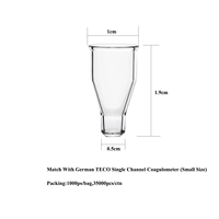 Cuvette micro-plastique de laboratoire, cuvette de coagulomètre TECO allemande, cuvette d'échantillon TECO