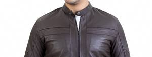 Veste en cuir PU à blocs de couleur, style avant-gardiste pour hommes, veste pour hommes - Product Image 3