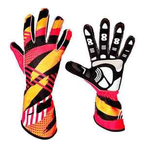 2025 diseño personalizado Go Karting Racing guantes de cuero transpirable de alta calidad con patrón de impresión Top guantes de carreras al aire libre - Product Image 1