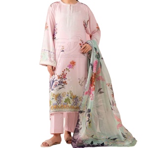 Traje Pakistaní de 3 Piezas para Mujer, Conjunto de Vestido Tradicional, Nueva Colección de Moda Pakistaní de Tendencia - Product Image 1