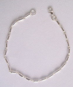 Plain Silver Fashion Charm <b>Bracelet</b> - Product Image 1
