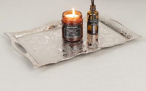 Plateau de service direct avec plateau à café et thé au design traditionnel disponible au prix de gros auprès d'un fournisseur indien - Product Image 5