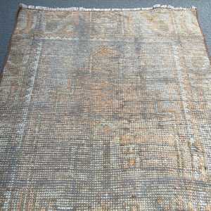พรมตุรกีขนาดเล็ก 1.9x3.6 ฟุต ลายดอกไม้สีน้ำตาลสไตล์วินเทจ - Product Image 4