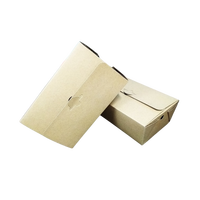 Boîtes alimentaires jetables biodégradables en papier kraft avec pelliculage mat et gaufrage pour nouilles, emballage à emporter, marque VPRINT