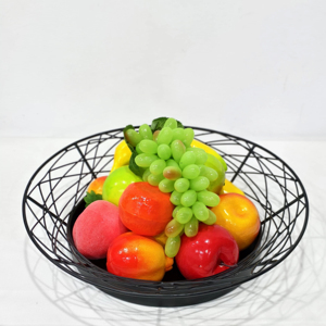 Artisan Crafted Metal Fruit <b>Tray</b> Decorative Serving Plate for Dining <b>Buffet</b> Setup or Housewarming Gift Beautiful Bowls - Product Image 1