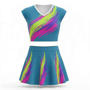 ชุดยูนิฟอร์มเชียร์ลีดเดอร์คุณภาพสูงสำหรับการแข่งขัน ออกแบบมาเพื่อความมั่นใจในการแสดงผลงานและการฝึกซ้อมในร่ม - Product Image 1