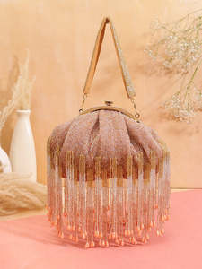 Bolso de Mano con Borlas Hecho a Mano para Mujer, Estilo Bohemio, Informal, para Fiestas - Product Image 2