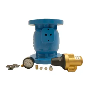 Ductile Iron Piston Type Pressure Relief Valve In Flange Connection For Water Supply System