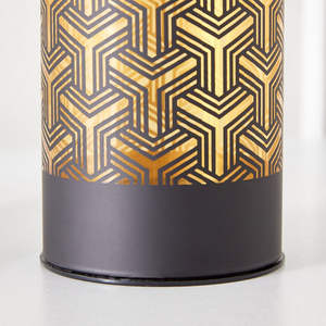 Portavelas Votivo de Hierro Bicolor Personalizado, Diseño de Linterna Calada, Cilíndrico, Hecho a Mano, con Troquelado e Impresión, Decoración del Hogar - Product Image 4