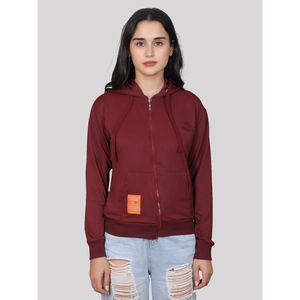 Sweat-shirt à capuche respirant 100 % coton pour femme Evolve, à manches longues, avec fermeture éclair, motif brodé, col, vêtement d'hiver, motif 3D - Product Image 3