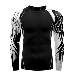 Custom Kids MMA <b>BJJ</b> Rash Guard Tights for Gym Grappling Jiu Jitsu Swimwear UK Size Available OEM <b>Rashguard</b> Design 2025 - Product Image 5