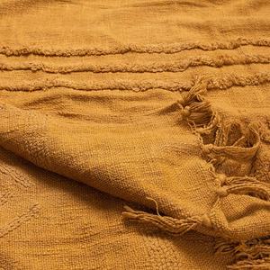 Mantas de lana tejidas con mechones a mano de algodón 100% para dormitorio, manta Bohemia para decoración del hogar de India - Product Image 5