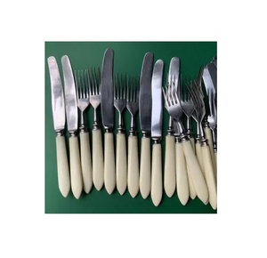 Bone Inlay Stainless Steel Fork Spoon/Butter <b>Knife</b> Handicrafts Flatware Crafts Horn Bone Spoon Handle - Product Image 1