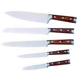 Wooden Handle Stainless Steel Chef <b>Knife</b> for Breakfast Preparation <b>Bread</b>/Cheese Cutting | Customizable Eco-Friendly Kitchen Tool - Product Image 6
