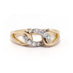 18K Gold Plated 925 Sterling <b>Silver</b> <b>Stacking</b> <b>Rings</b> High Quality Jewelry for Bridal Anniversary Wholesale Women <b>Ring</b> - Product Image 2