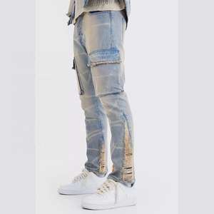 Services OEM, jeans slim fit pour homme de haute qualité, denim extensible pour un confort et un style lavés, avec échantillon gratuit - Product Image 6