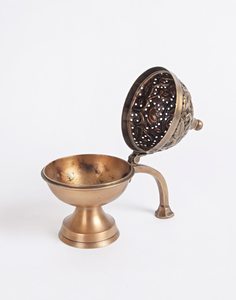 Quemador de incienso de aleación de estaño de regalo Vintage y gótico Retro de estilo antiguo para decoración del hogar de niños - Product Image 2