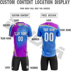 Vente en gros de maillots de football Slim Fit, uniformes de football à impression numérique personnalisables avec logo de club, ensemble complet, style haut, maillot - Product Image 3