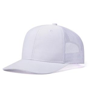 Gorra blanca en blanco de alta calidad de malla sólida transpirable SnapBack hat adulto al aire libre correr deportes gorra de camionero personalizada - Product Image 6