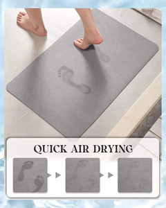 Tapis de bain de haute qualité, fabriqué avec des fibres douces, surface absorbante, construction durable et toucher confortable, adapté aux maisons et aux hôtels. - Product Image 6