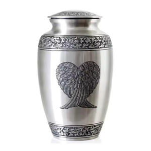 Millennium Handicrafts' estilo europeo y americano clásico aluminio urna esmalte recubierto cremación pegatina suministros funerarios - Product Image 5