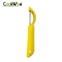 Pengupas Kentang Multi-warna Cookwise Stainless Steel dengan Kepala ABS dan Penghilang Noda