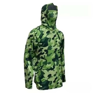 Sudadera con capucha de pesca con protección solar personalizada, secado rápido, pesca, sublimación de manga larga, ligera, 100% de algodón, sudaderas básicas de camuflaje - Product Image 1