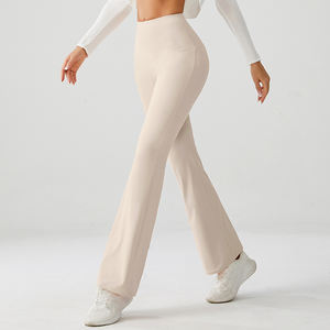 Pantalones de Yoga de poliamida informales para mujer al por mayor mallas de gimnasio de cintura alta transpirables levantamiento de glúteos deportes Fitness entrenamiento esencial - Product Image 4