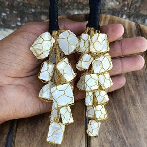 Agate Naturelle Sélénite Grappe de Raisins Tumble Stone Hanger Wholesale Natural Tumble Stone Wholesale From Amayra Crystals Exportations - Product Image 6