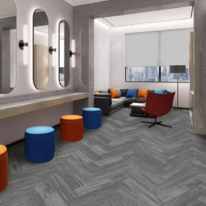 Factory Hot Sale Dicker Stapel Kommerziell 50x50CM 25x100 CM Nylon Square Feuerfeste Teppich fliesen PVC-Träger für Office Floor Hotel - Product Image 1