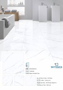 600x1200 Carrelage de sol en porcelaine polie blanc ivoire 60x60cm Céramique émaillée pour la construction - Product Image 3