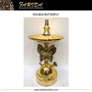 Venta caliente Farida Dinosaur Hookahs Juego portátil de lujo de mesa de latón macizo con caja de acabado de laca única embalada - Product Image 4