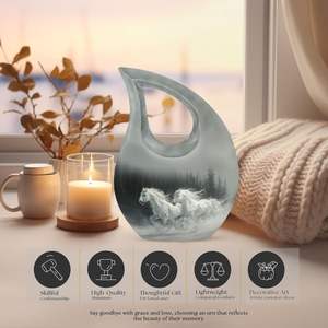 Horse Metal <b>Urn</b> <b>for</b> <b>Ashes</b> Women Cremation <b>Urns</b> <b>for</b> <b>Human</b> <b>Ashes</b> Mini <b>Urns</b> Adult Male Man <b>Small</b> <b>for</b> <b>Human</b> <b>Ashes</b> Custom Size - Product Image 4