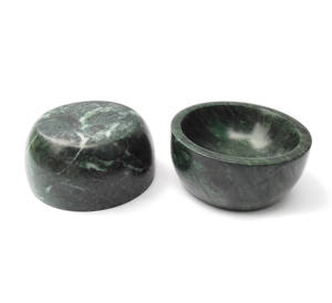 Bol rond sculpté en pierre naturelle de stéatite, bol polyvalent pour la maison, la cuisine, bol à encens pour feuilles de sauge et résine d'encens - Product Image 3