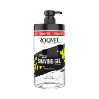 Gel de rasage pour hommes de super qualité 1500ml avec pompe couleur claire rasage facile produits de rasage Offre Spéciale