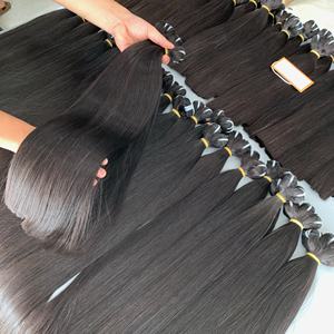 Vente en gros bon marché extensions de cheveux Remy russes vierges à double tirage cuticules alignées extensions de cheveux humains droits - Product Image 3