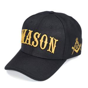 Casquette Mason noir 20% laine 80% acrylique unisexe réglable chapeau brodé Logo avant dos grec vêtements décontracté Streetwear lavage à la main - Product Image 1