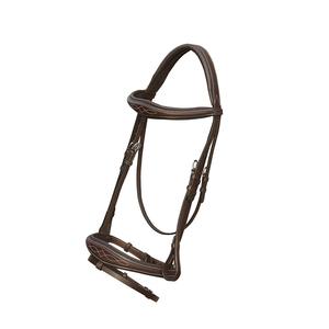 Brida Snaffle con brida acolchada de tamaño completo Tubería de gasolina Obstáculos equinos de alta calidad Mostrar productos de caballos - Product Image 3