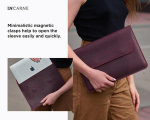 Suministro directo de fábrica en Stock Slim impermeable Notebook Bag Funda de cuero para portátil para ThinkPad - Product Image 3