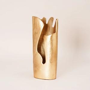 Centre de table de mariage d'inspiration côtière, vase à fleurs en métal aluminium et fer pour la maison - Product Image 3