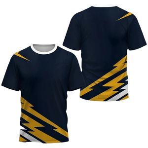 T-shirts à col rond pour hommes, livraison en ligne, impression numérique, 100% polyester, séchage rapide, coupe classique, respirant - Product Image 6