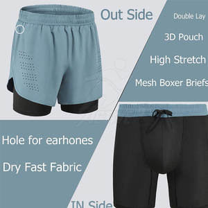 Pantalones cortos de gimnasio para hombre, pantalones cortos de gimnasio transpirables de secado rápido, pantalones cortos de gimnasio de calidad superior, superventas - Product Image 6