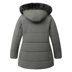 Veste d'hiver longue pour femme, style personnalisé, coupe ajustée, coupe-vent, polaire, veste parka d'hiver - Product Image 6